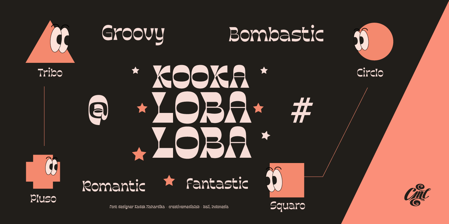 Ejemplo de fuente Kooka Extra Bold Condensed